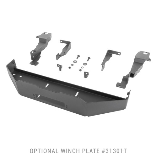 Go Rhino 31301T RAM 1500, 2019-2021 3100 Series StepGuard Winch Tray Kit, Black Textured Mild Steel, Requires 3130T or 3130MT, No drilling required Installation Kit Included